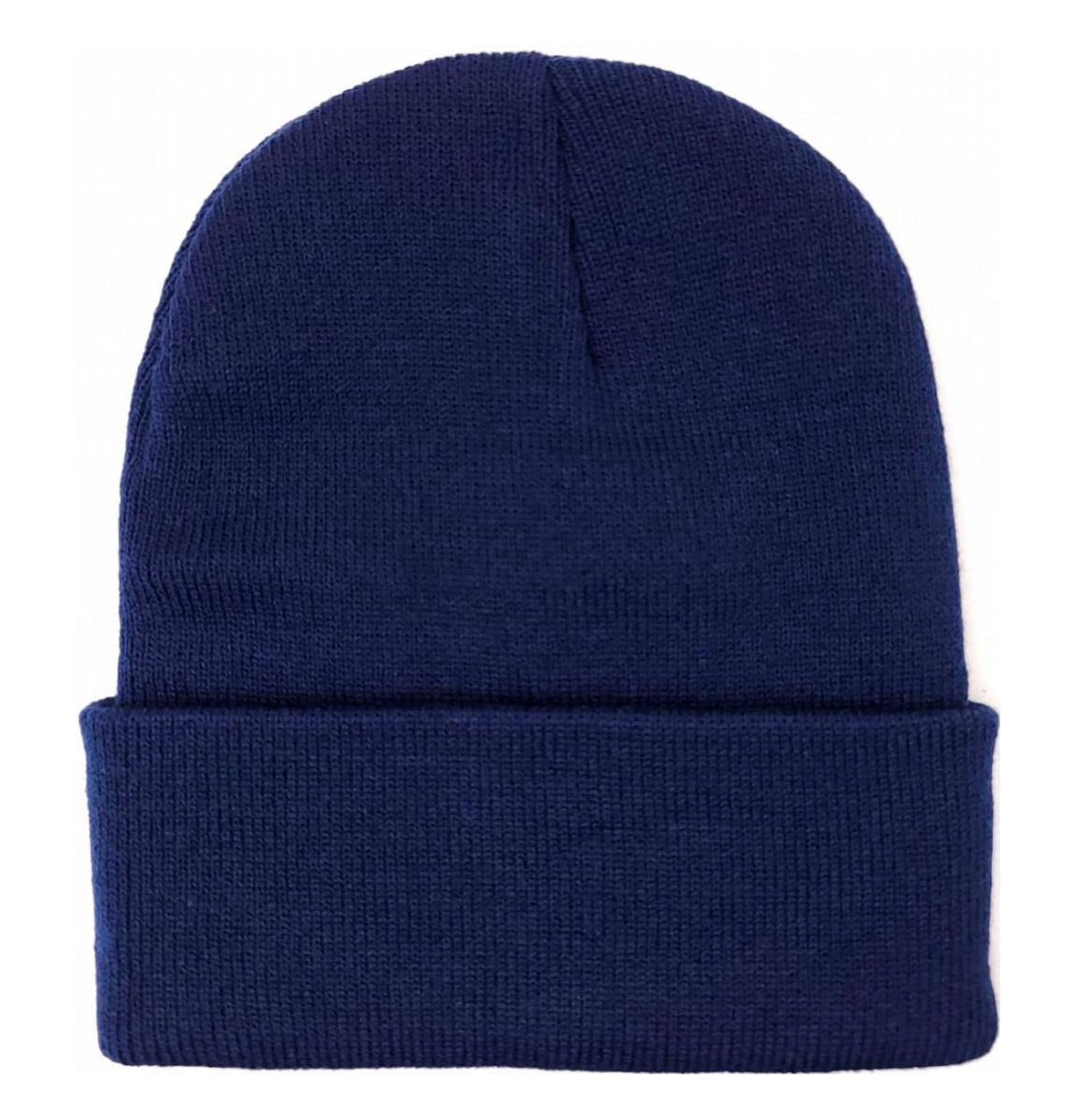 Plain Toque - Regular Size with Cuff Regular Navy Dozen Special Fashion Knit