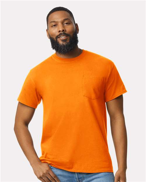 Unisex Ultra Cotton® Pocket T-Shirt - - 155 Safety Orange 07060 2300 6-6.9 oz Adult Best Selling Brands Core T-Shirts Cotton Cotton - 100% Cotton - Over 50% Crewneck Eco-Friendly Gildan Go To Basics High Visibility Mens & Unisex No Visible Logos Outdoor Workwear Pockets Regular (5-6 oz) Safety Screen Print Self Collar Short Sleeves Socially Conscious Manufacturing Soft Cotton Technology Styles Sustainable Manufacturing Sustainable Styles T-Shirts T-Shirts - Premium Tear Away Tops Unisex Workwear