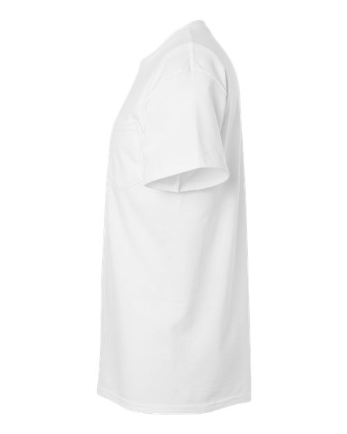 Gildan 2300, Unisex Ultra Cotton Pocket T-shirt, White