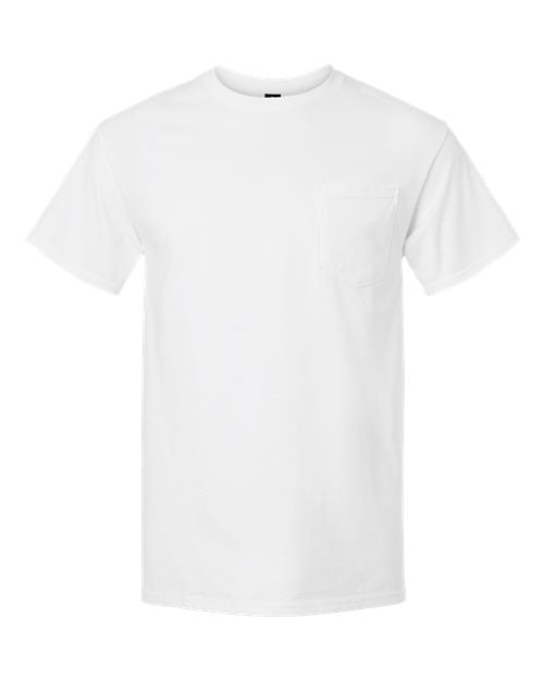 Gildan 2300, Unisex Ultra Cotton Pocket T-shirt, White