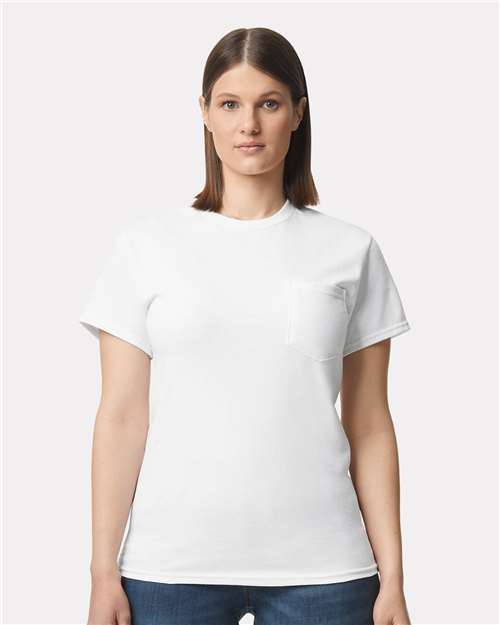 Unisex Ultra Cotton® Pocket T-Shirt - - 155 White 07060 2300 6-6.9 oz Adult Best Selling Brands Core T-Shirts Cotton Cotton - 100% Cotton - Over 50% Crewneck Eco-Friendly Gildan Go To Basics High Visibility Mens & Unisex No Visible Logos Outdoor Workwear Pockets Regular (5-6 oz) Safety Screen Print Self Collar Short Sleeves Socially Conscious Manufacturing Soft Cotton Technology Styles Sustainable Manufacturing Sustainable Styles T-Shirts T-Shirts - Premium Tear Away Tops Unisex Workwear
