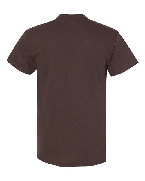 Gildan 5000, Unisex Heavy Cotton T-shirt, Dark Chocolate