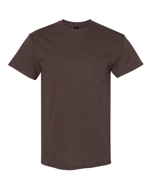 Heavy Cotton T-Shirt | Durable | Everyday Wear - 5000 Dark Chocolate classic fit comfortable Cotton durable everyday wear heavy cotton Polyester printable short sleeve t-shirt T-Shirts - Core unisex