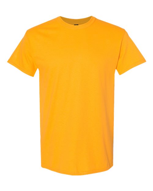 Heavy Cotton T-Shirt | Durable | Everyday Wear - 5000 Gold classic fit comfortable Cotton durable everyday wear heavy cotton Polyester printable short sleeve t-shirt T-Shirts - Core unisex