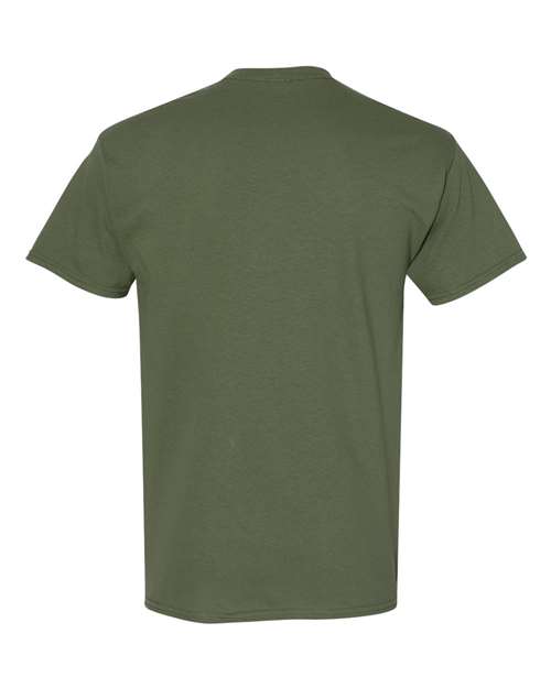 Gildan 5000, Unisex Heavy Cotton T-shirt, Military Green