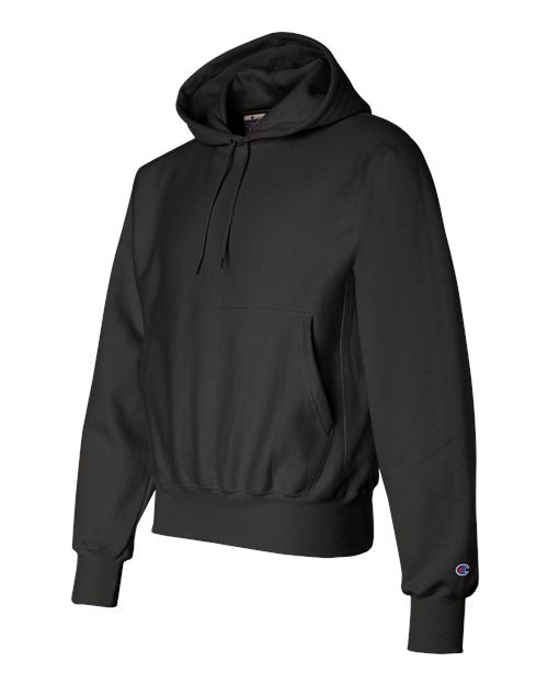Champion S101, Unisex Reverse Weave Hooded Sweatshirt, Black