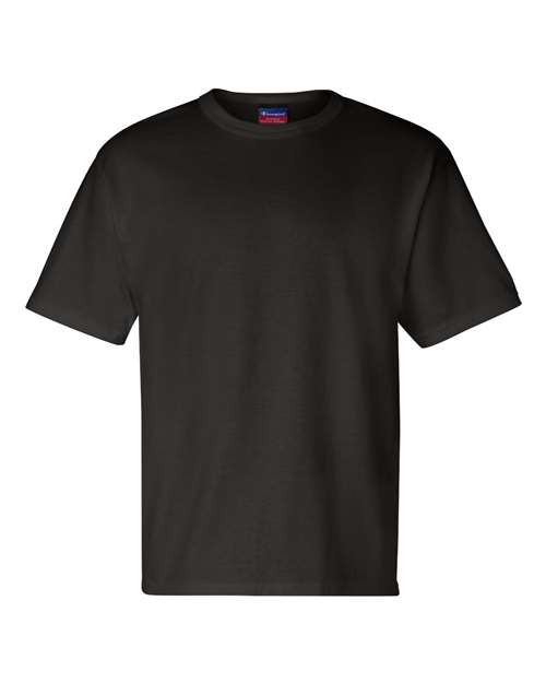 Champion T105, Unisex Heritage Jersey T-shirt, Black
