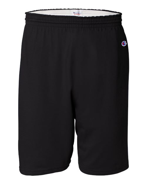 Champion 8187, Unisex Cotton Gym Shorts, Black