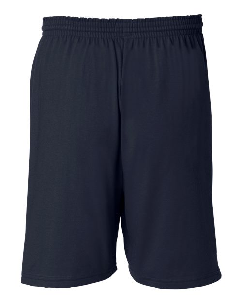 Champion 8187, Unisex Cotton Gym Shorts, Navy