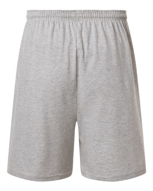 Champion 8187, Unisex Cotton Gym Shorts, Oxford Grey Heather