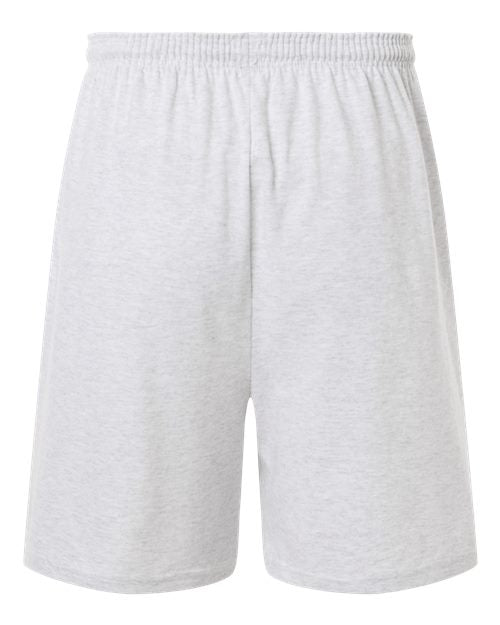 Champion 8187, Unisex Cotton Gym Shorts, Silver Grey