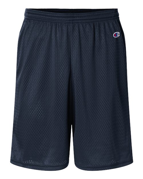 Champion S162, Unisex 9" Mesh Shorts With Pockets, Navy