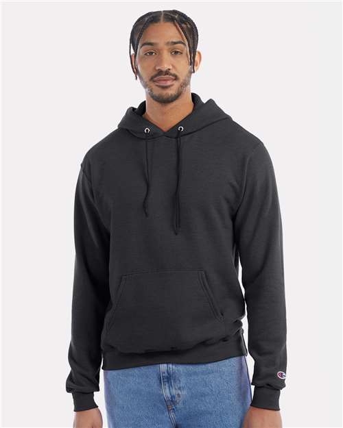 Unisex Powerblend® Hooded Sweatshirt - Charcoal Heather -  - 1757