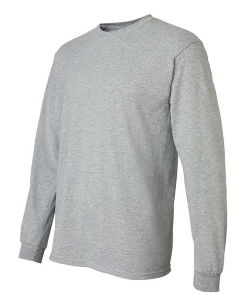 Gildan 8400, Unisex Dryblend 50/50 Long Sleeve T-shirt, Sport Grey