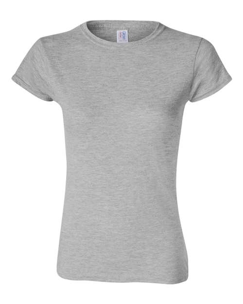 Gildan 64000L, Women's Softstyle T-shirt, Sport Grey