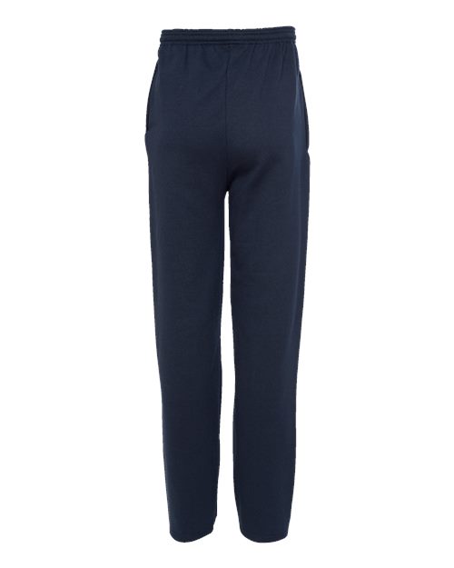 Champion P800, Unisex Powerblend Open-bottom Sweatpants With Pockets, Navy