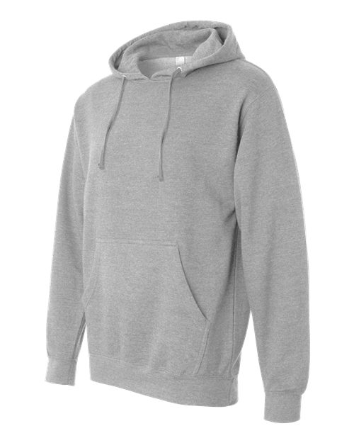 Independent Trading Co. SS4500, Unisex Midweight Hooded Sweatshirt, Grey Heather