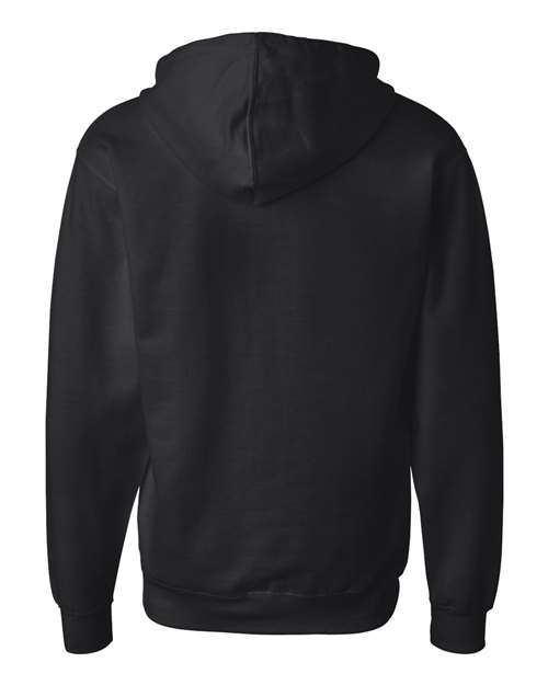 Independent Trading Co. SS4500Z, Unisex Midweight Full-zip Hooded Sweatshirt, Black