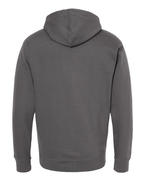 Independent Trading Co. SS4500Z, Unisex Midweight Full-zip Hooded Sweatshirt, Charcoal