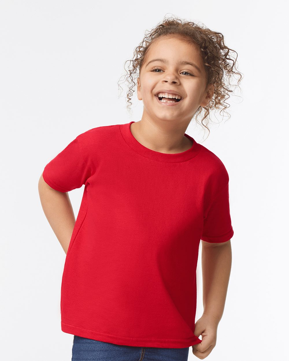 Gildan 5100P, Toddler Heavy Cotton T-shirt, Black