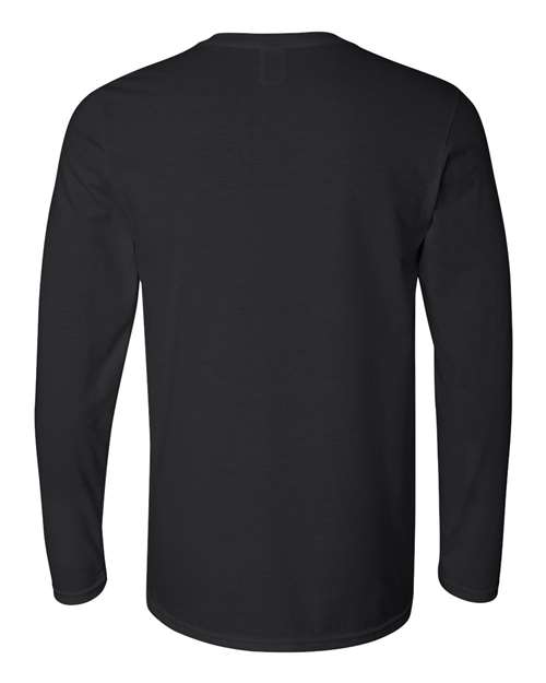 Gildan 64400, Unisex Softstyle Long Sleeve T-shirt, Black