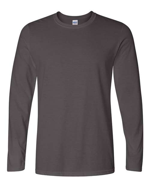 Gildan 64400, Unisex Softstyle Long Sleeve T-shirt, Charcoal