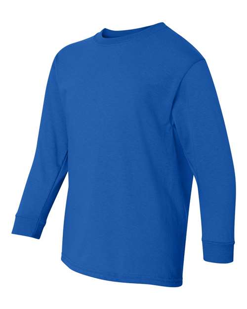 Gildan 5400B, Youth Heavy Cotton Long Sleeve T-shirt, Royal
