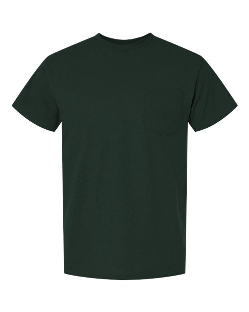 Unisex DryBlend® Pocket T-Shirt - - 160 Forest Green 07260 5-5.9 oz 8300 Adult Best Selling Brands Blends Core T-Shirts Cotton Cotton/Poly (50/50) Eco-Friendly Gildan Go To Basics Mens & Unisex Moisture-Management No Visible Logos Performance Pockets Polyester Regular (5-6 oz) Screen Print Short Sleeves Socially Conscious Manufacturing Sustainable Manufacturing Sustainable Styles T-Shirts T-Shirts - Premium Tear Away Tops Tubular Unisex What's New CA