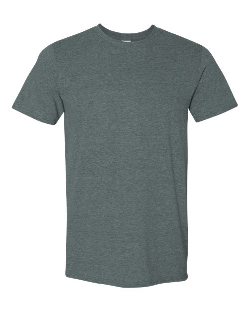 Softstyle Ring-Spun T-Shirt | Comfortable | Unisex - 64000 Dark Heather casual comfortable cotton everyday wear Polyester printable ring-spun softstyle t-shirt T-Shirts - Core unisex