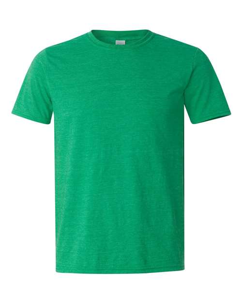 Softstyle Ring-Spun T-Shirt | Comfortable | Unisex - 64000 Heather Irish Green casual comfortable cotton everyday wear Polyester printable ring-spun softstyle t-shirt T-Shirts - Core unisex