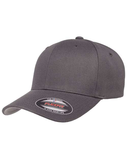 Wool-Blend Cap - - 484 Grey 2023 Fall Style Guide 27395 6477 Adult Blends Embroidered Fitness and Wellness Fitted Flexfit FSG Fall Festivals FSG Fall Festivities Go To Fashion Hats Headwear Mens & Unisex Mid Profiles No Visible Logos Pre-Curved Visor School & Team Screen Print Six-Panel Spandex Structured