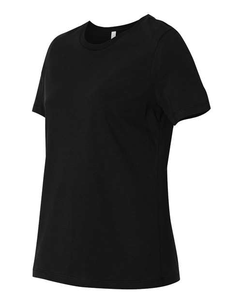 BELLA + CANVAS 6400, Women’s Relaxed Jersey Tee, Black
