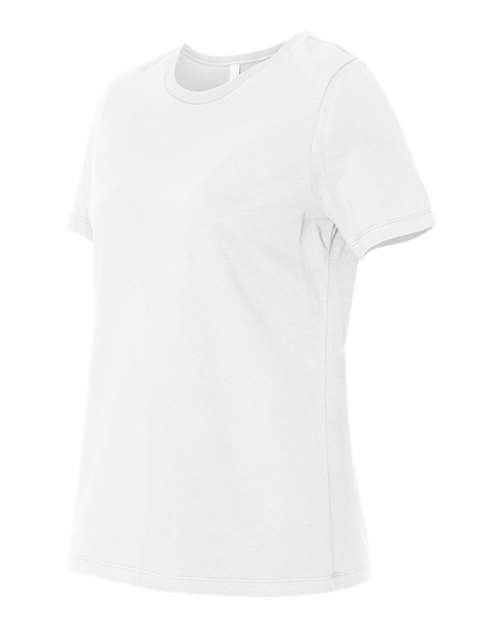 BELLA + CANVAS 6400, Women’s Relaxed Jersey Tee, White