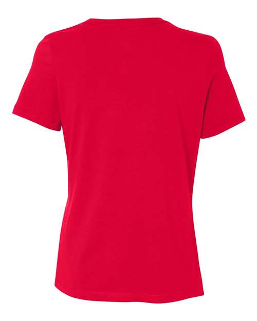BELLA + CANVAS 6400, Women’s Relaxed Jersey Tee, Red