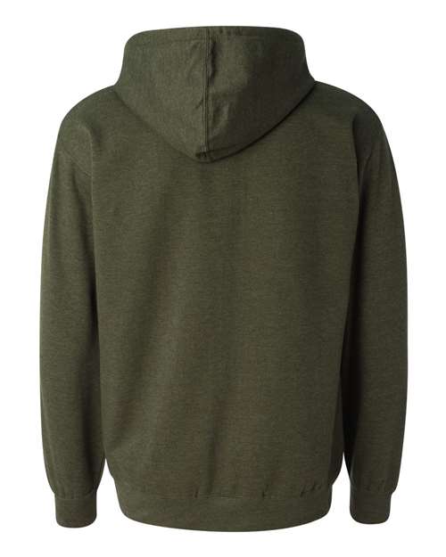 Independent Trading Co. SS4500, Unisex Midweight Hooded Sweatshirt, Army Heather