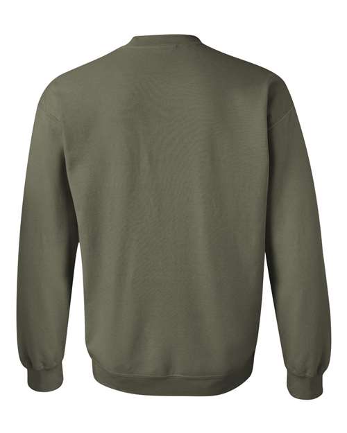Gildan 18000, Unisex Heavy Blend Crewneck Sweatshirt, Military Green