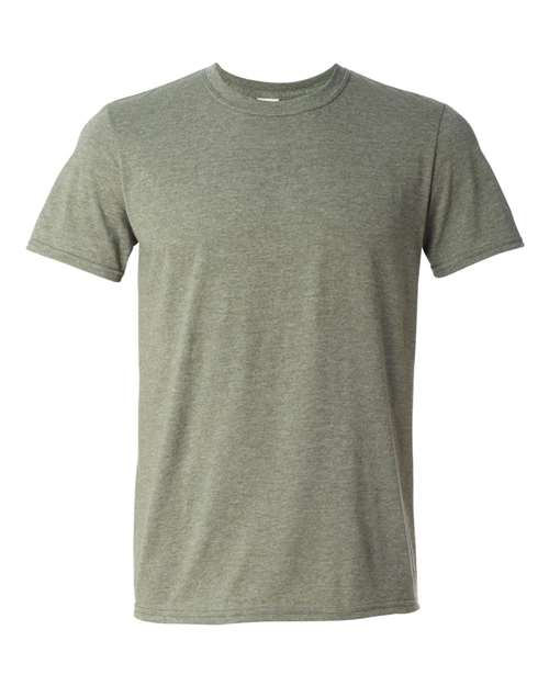 Softstyle Ring-Spun T-Shirt | Comfortable | Unisex - 64000 Heather Military Green casual comfortable cotton everyday wear Polyester printable ring-spun softstyle t-shirt T-Shirts - Core unisex