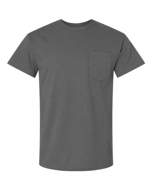 Gildan 2300, Unisex Ultra Cotton Pocket T-shirt, Charcoal