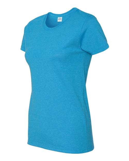 Gildan 5000L, Women's Heavy Cotton T-shirt, Heather Sapphire