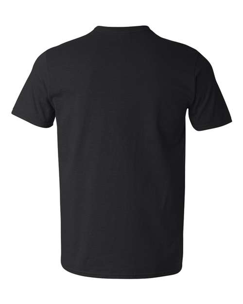 Gildan 64V00, Unisex Softstyle V-neck T-shirt, Black