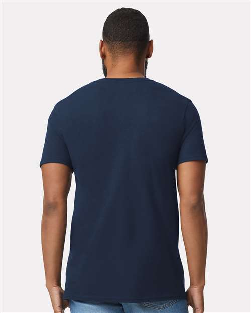 Gildan 64V00, Unisex Softstyle V-neck T-shirt, Navy