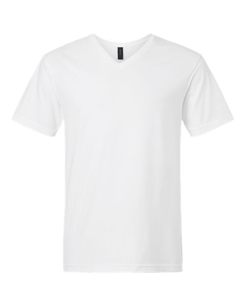 Gildan 64V00, Unisex Softstyle V-neck T-shirt, White