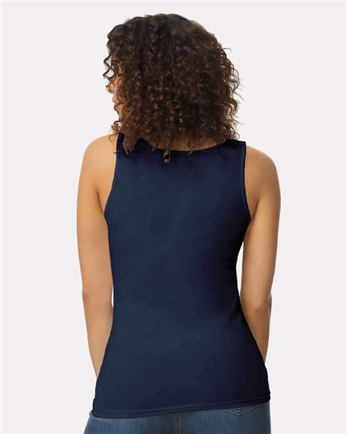 Gildan 64200L, Women's Softstyle Tank Top, Navy