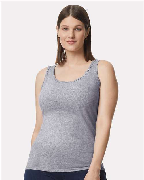 Gildan 64200L, Women's Softstyle Tank Top, Sport Grey