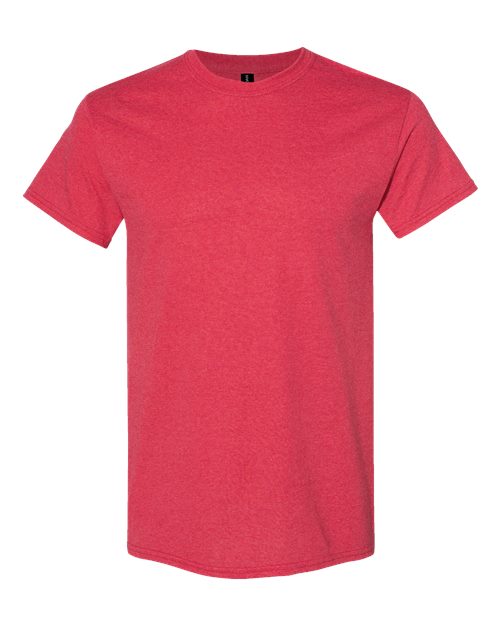 Heavy Cotton T-Shirt | Durable | Everyday Wear - 5000 Heather Red classic fit comfortable Cotton durable everyday wear heavy cotton Polyester printable short sleeve t-shirt T-Shirts - Core unisex