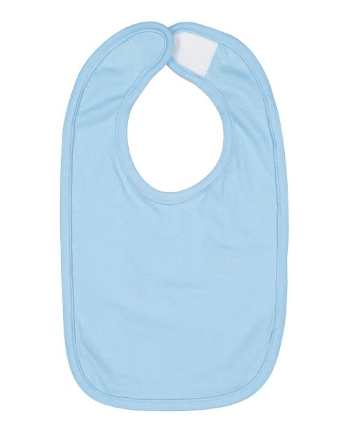 Rabbit Skins 1005, Infant Premium Jersey Bib, Light Blue