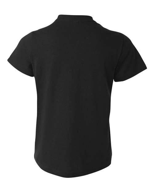 BELLA + CANVAS 3001Y, Youth Jersey Tee, Black