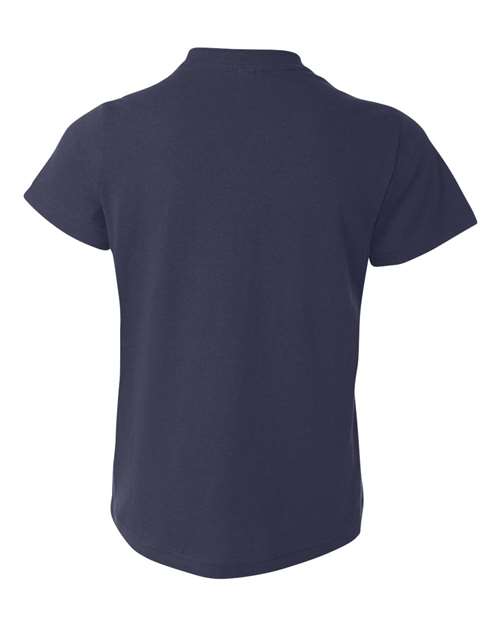BELLA + CANVAS 3001Y, Youth Jersey Tee, Navy