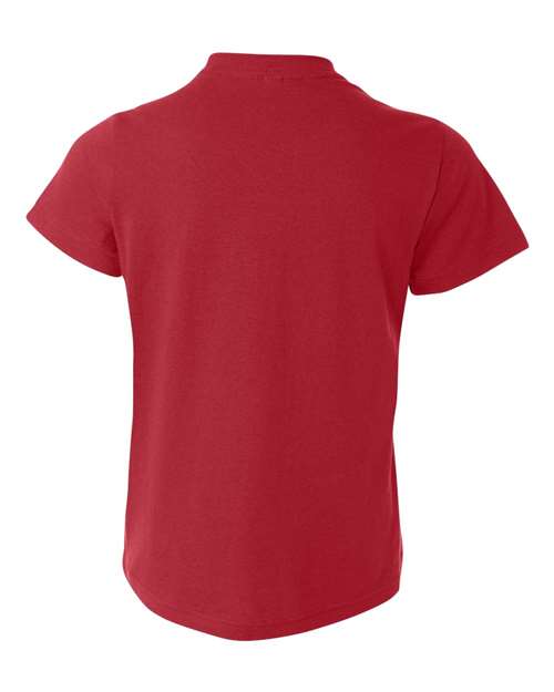BELLA + CANVAS 3001Y, Youth Jersey Tee, Red