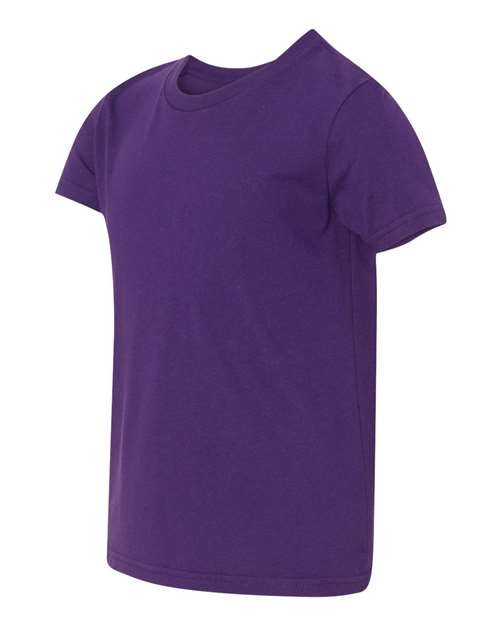 BELLA + CANVAS 3001Y, Youth Jersey Tee, Team Purple